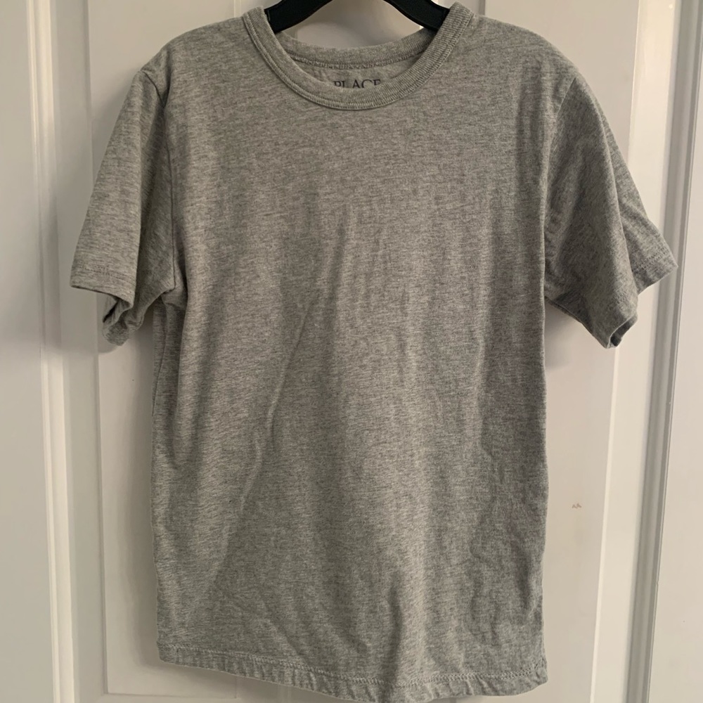 Boys Children’s Place Gray Short Sleeve Shirt